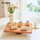 Acacia Wood Cake Stand 2in1