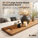 Viral 3FT Acacia Charcuterie Board