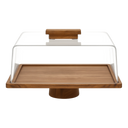 Acacia Wood Cake Stand 2in1